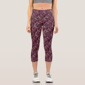 Leggings Capri burgundy chrome (Recto)