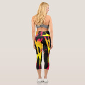 Leggings Capri burons et éperons et bacchanal (Verso)