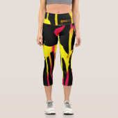 Leggings Capri burons et éperons et bacchanal (Recto)