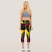 Leggings Capri burons et éperons et bacchanal (Recto)