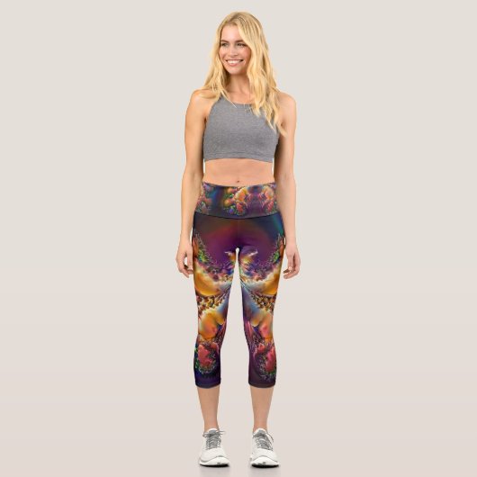 Leggings Capri Butterfly nebula (Recto)