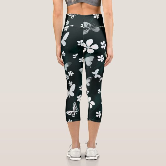 Leggings Capri Butterfly Pattern 14 (Verso)