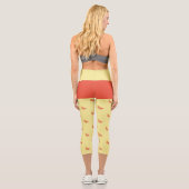 Leggings Capri Butterfly Yellow Monogram Moderne tendance fille m (Verso)