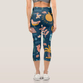 Leggings Capri Cadeau de Capris Taille Haute Teintée de Coucher d (Verso)