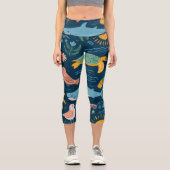 Leggings Capri Cadeau de Capris Taille Haute Teintée de Coucher d (Recto)