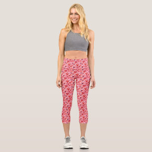Leggings Capri Cadeau de la Saint-Valentin Cœur Dans Cœur