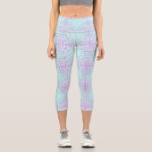 Leggings Capri Cadre déformé 01,w BG blanc (Recto)