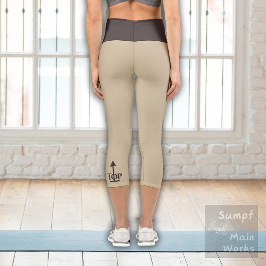 Leggings Capri Café Brown sur le sable