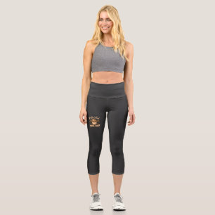 Leggings Capri Café d'abord, travail ensuite – Propulsé par la ca