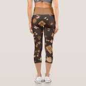 Leggings Capri Café tendance à la mode (Verso)