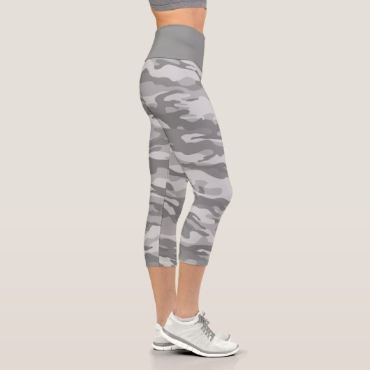 Leggings Capri Camo dissimulant gris mignon (Droite)