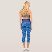 Leggings Capri Camo Militaire Et Camouflage Bleu (Verso)