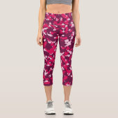 Leggings Capri Camo rose (Recto)