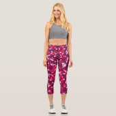 Leggings Capri Camo rose (Recto)