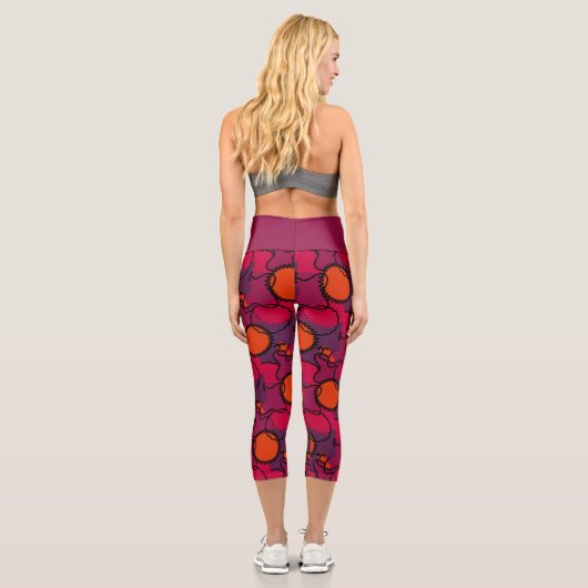 Leggings Capri Camo rouge (Verso)