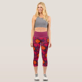 Leggings Capri Camo rouge (Recto)