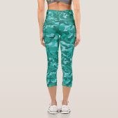 Leggings Capri Camouflage bleu persan (Verso)