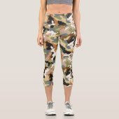 Leggings Capri Camouflage classique vert (Recto)