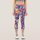 Leggings Capri Camouflage coloré (Recto)