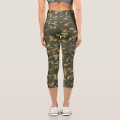 Leggings Capri Camouflage de forêt (Verso)