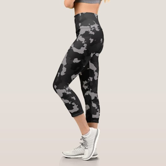 Leggings Capri Camouflage de l'armée noire Camo Urban (Gauche)
