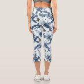 Leggings Capri Camouflage d'hiver (Verso)