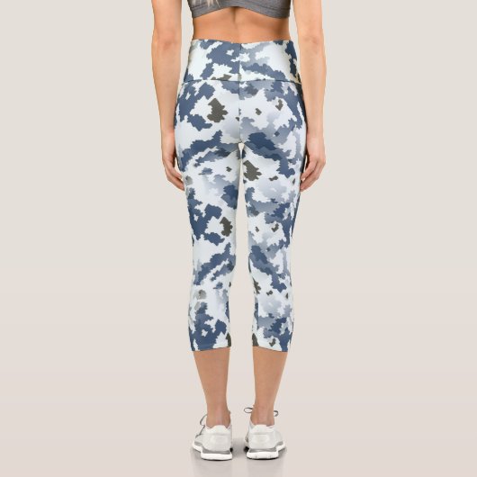 Leggings Capri Camouflage d'hiver (Verso)