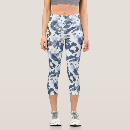 Leggings Capri Camouflage d'hiver (Recto)