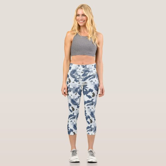 Leggings Capri Camouflage d'hiver (Recto)