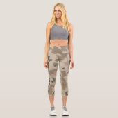 Leggings Capri Camouflage du désert (Recto)