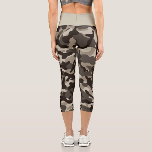 Leggings Capri Camouflage du quartier fermé (Verso)