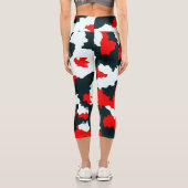 Leggings Capri Camouflage en mosaïque Abstraite géométrique irrég (Verso)