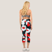 Leggings Capri Camouflage en mosaïque Abstraite géométrique irrég (Verso)