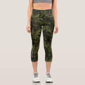 Leggings Capri Camouflage fractal (Recto)