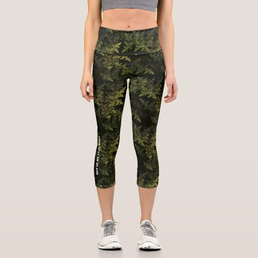 Leggings Capri Camouflage fractal (Recto)