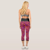 Leggings Capri Camouflage lumineux d'Halloween (Verso)