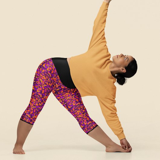 Leggings Capri Camouflage lumineux d'Halloween