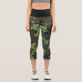 Leggings Capri Camouflage Militaire (Recto)