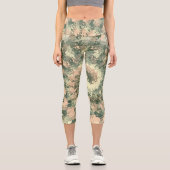Leggings Capri Camouflage militaire coloré (Recto)