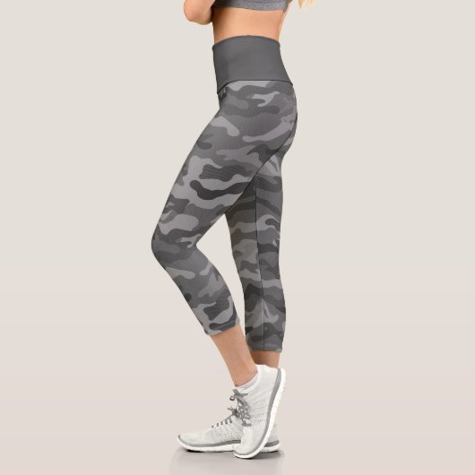 Leggings Capri Camouflage militaire gris (Gauche)