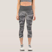 Leggings Capri Camouflage militaire gris (Recto)