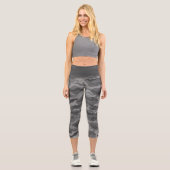Leggings Capri Camouflage militaire gris (Recto)