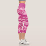 Leggings Capri Camouflage rose mignon<br><div class="desc">Camouflage Rose Cute Camo Capri Leggings.</div>