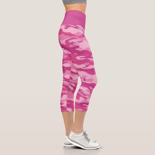 Leggings Capri Camouflage rose mignon (Droite)