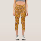 Leggings Capri Canards jaunes en caoutchouc (Recto)
