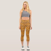 Leggings Capri Canards jaunes en caoutchouc (Recto)