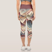 Leggings Capri Canyons colorés (Verso)