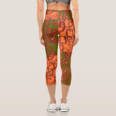 Leggings Capri Capri à haut taille orange (Verso)