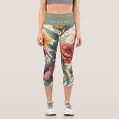 Leggings Capri Capri botanique vintage (Recto)