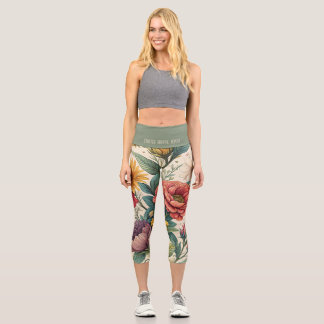 Leggings Capri Capri botanique vintage